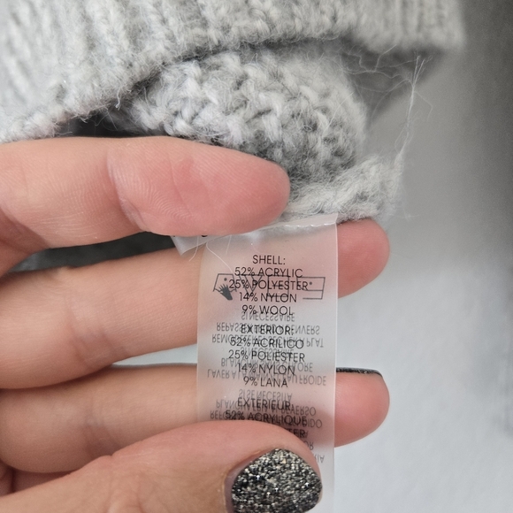 Calvin Klein L Grey Cable Knit Crew Neck Sweater - Picture 6 of 6